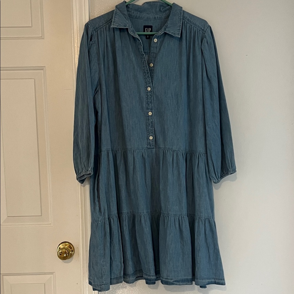 GAP Denim Button-Up Dress